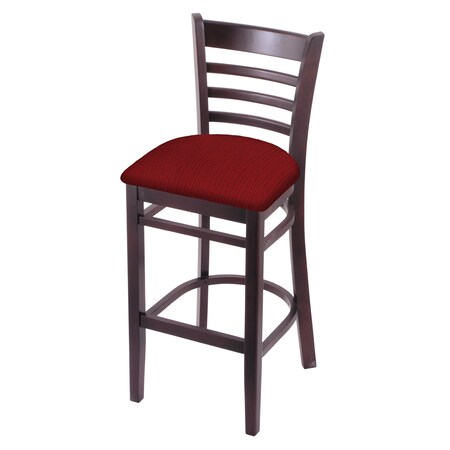 Holland Bar Stool Co 30" Bar Stool, Dark Cherry Finish, Graph Ruby Seat 314030DC016